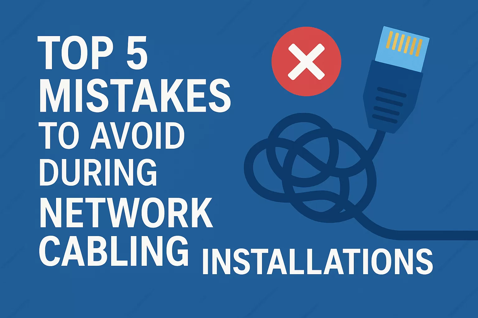 Top 5 Mistakes to Avoid During Network Cabling Installations - Smart ...